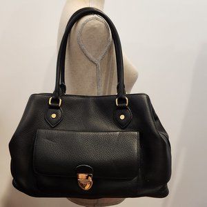 Brooks Brother Golden Fleece Black Satchel - Butter soft leather